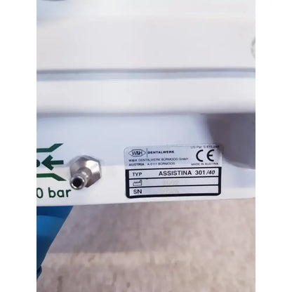 W&H Dentalwerk Assistina 301Plus Cleaning System Untested, Broken Dental Handpiece Maintenance System, as-is (for parts) product photo 9