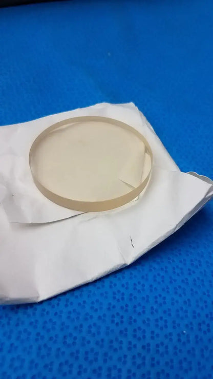 Schott W1147 Schott Zerodur Exp. Class 2 127x90mm Ellipse 10mm + Melt H11178A2 6.35mm Optical Glass Substrate, as-is (for parts) product photo 3