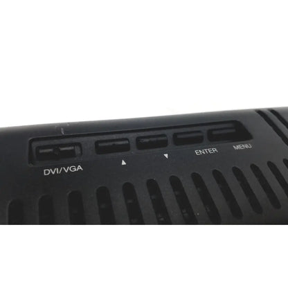 Black plastic wacom cintiq 21ux dkt-2100/k graphics monitor back with dvi vga port and enter menu arrow buttons