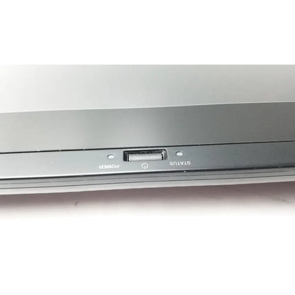Black laptop showing usb port and power indicators on the back of the wacom cintiq 21ux dkt-2100/k graphics monitor