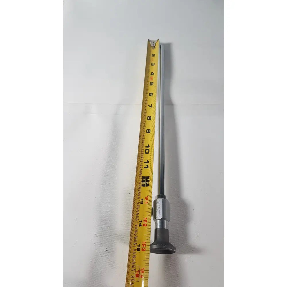 Silver metallic precision screwdriver with black rubberized grip and engraved markings for reuse medical degree scope maintenance
