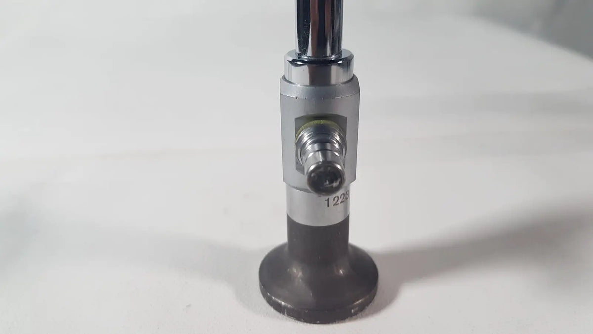 Weck 110410 laparoscope 0 degree scope with a chrome-finished metallic gas regulator for reuse medical applications