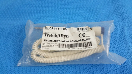 Reuse Medical Welch Allyn 02678-100 Oral Probe Assembly, Latching Connector Medical Thermometers, second-hand product photo 1