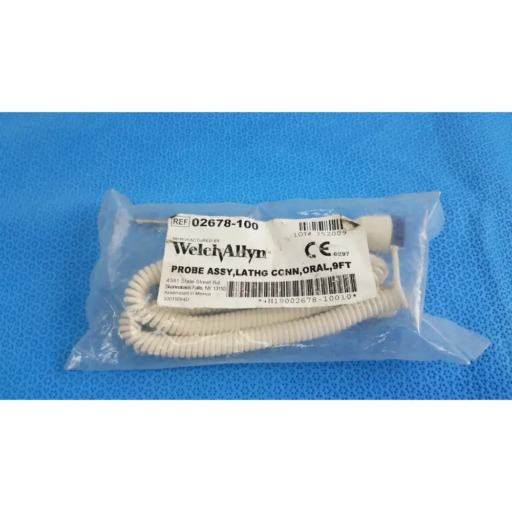 Reuse Medical Welch Allyn 02678-100 Oral Probe Assembly, Latching Connector Medical Thermometers, second-hand product photo 1