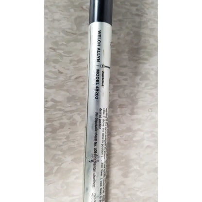 Welch Allyn 48200 fiberoptic light pipe with white label and black text for 48740 halogen medical exam use