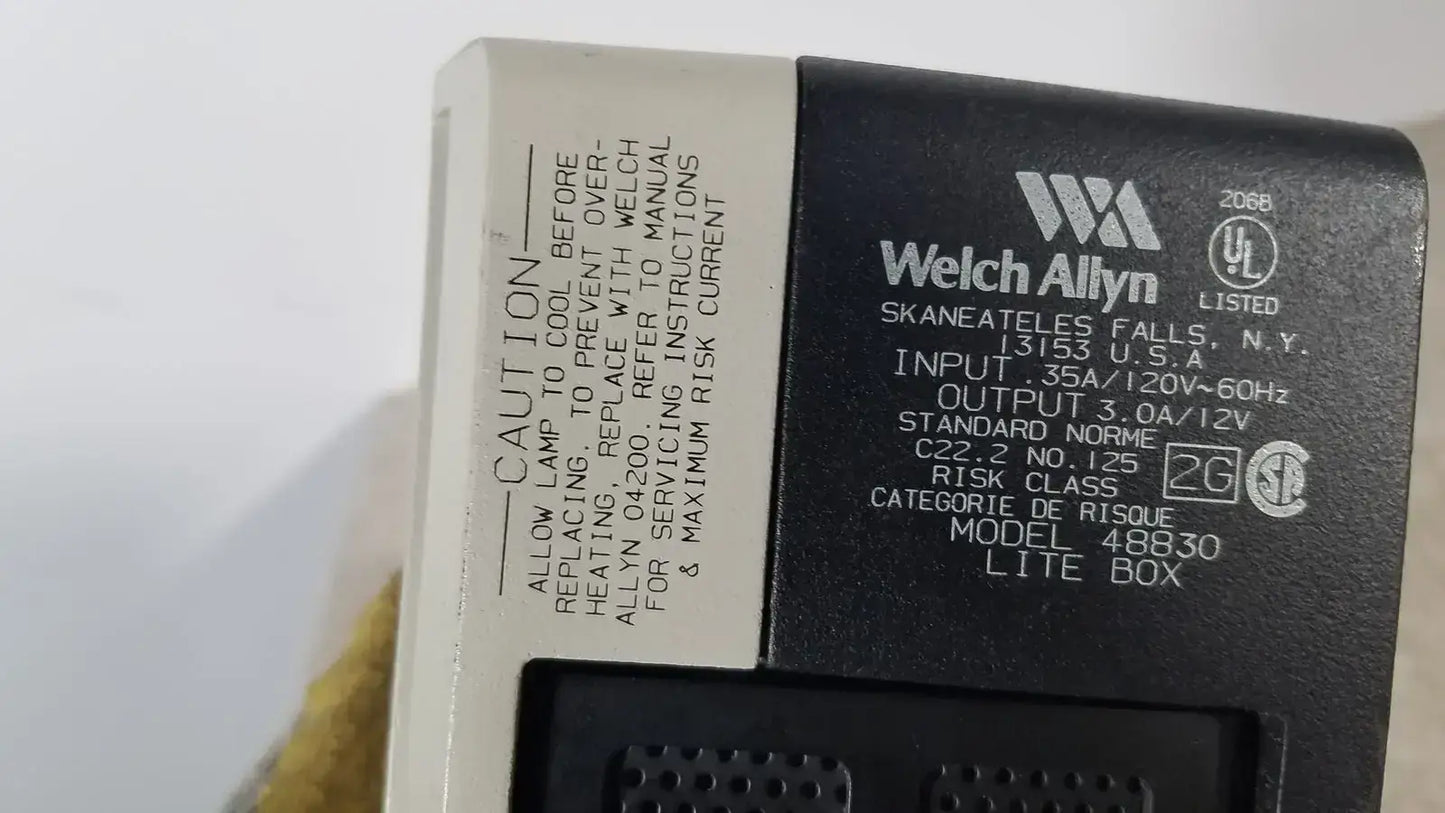 Welch Allyn 48830 Lite Box for 48210 Neonate Lite Pipe Exam Light Light Source, second-hand product photo 6