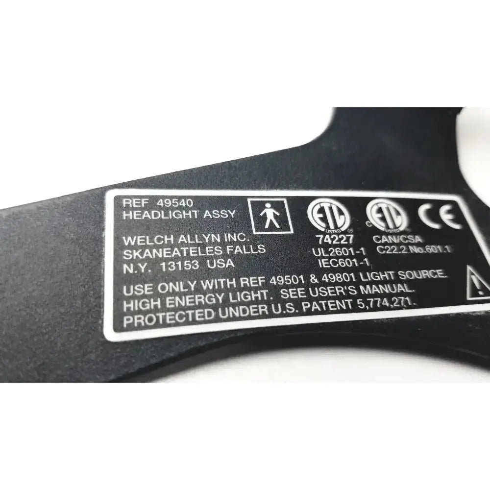 Welch Allyn 49540 Surgical Headlight Assy Surgical Headlight Assembly, as-is (for parts) product photo 7