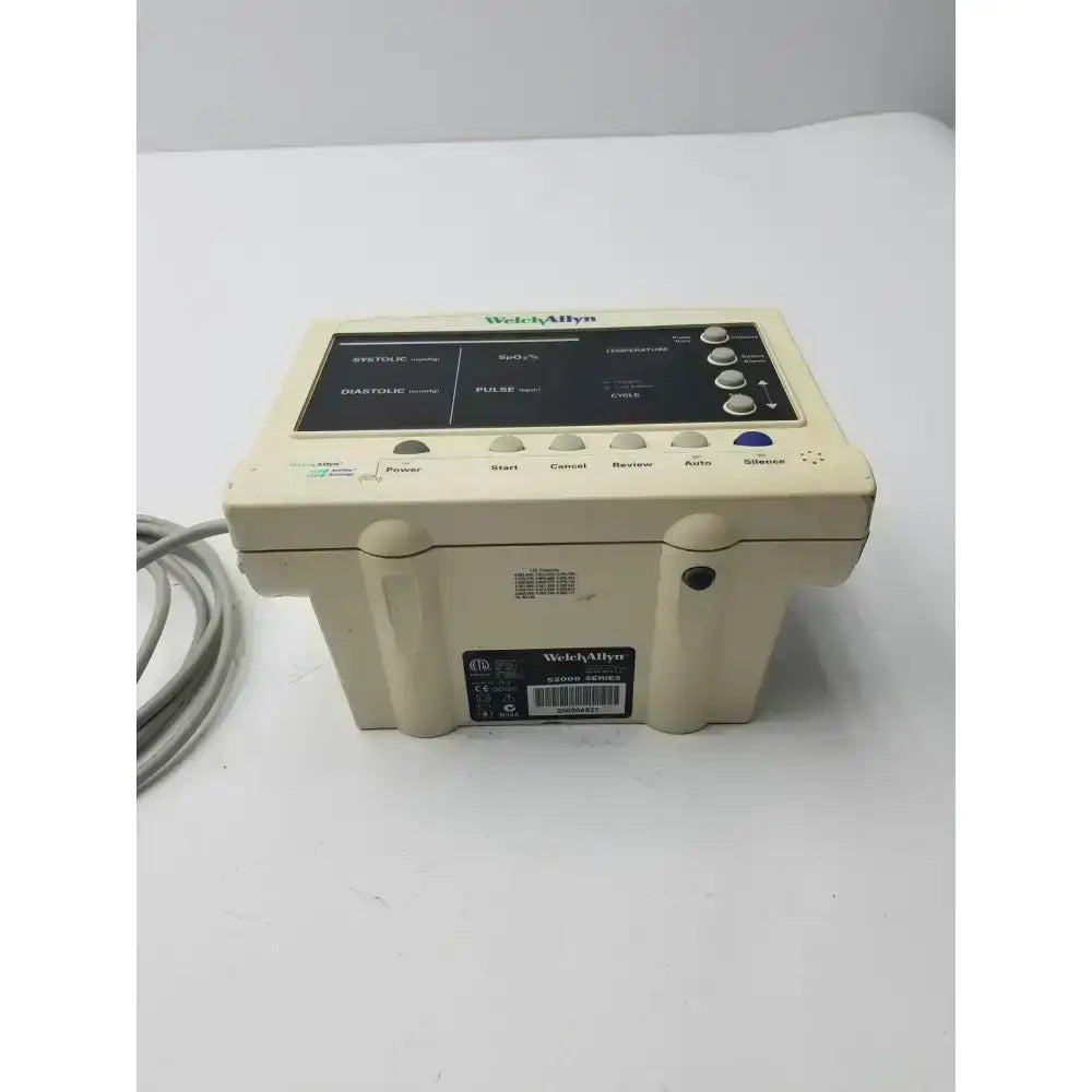 Welch Allyn 52000 Series Vital Signs Monitor Vital Signs Monitor, as-is (for parts) product photo 8