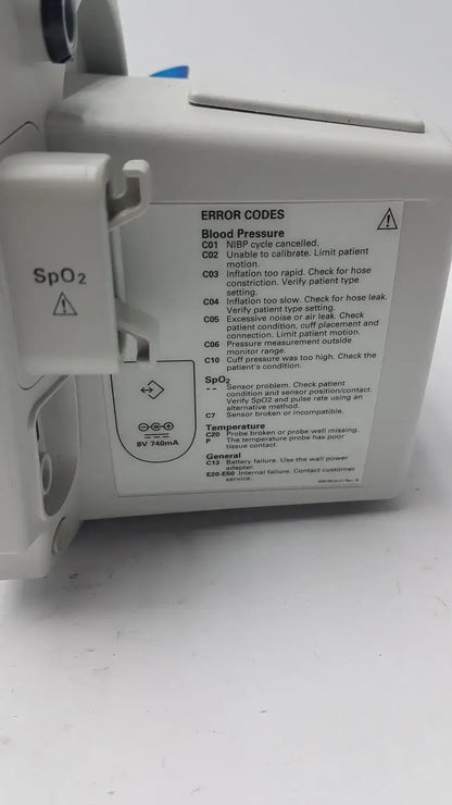 Welch Allyn 53000 Series Vital Signs Monitor 007-0434-00 Vital Signs Monitor, as-is (for parts) product photo 10
