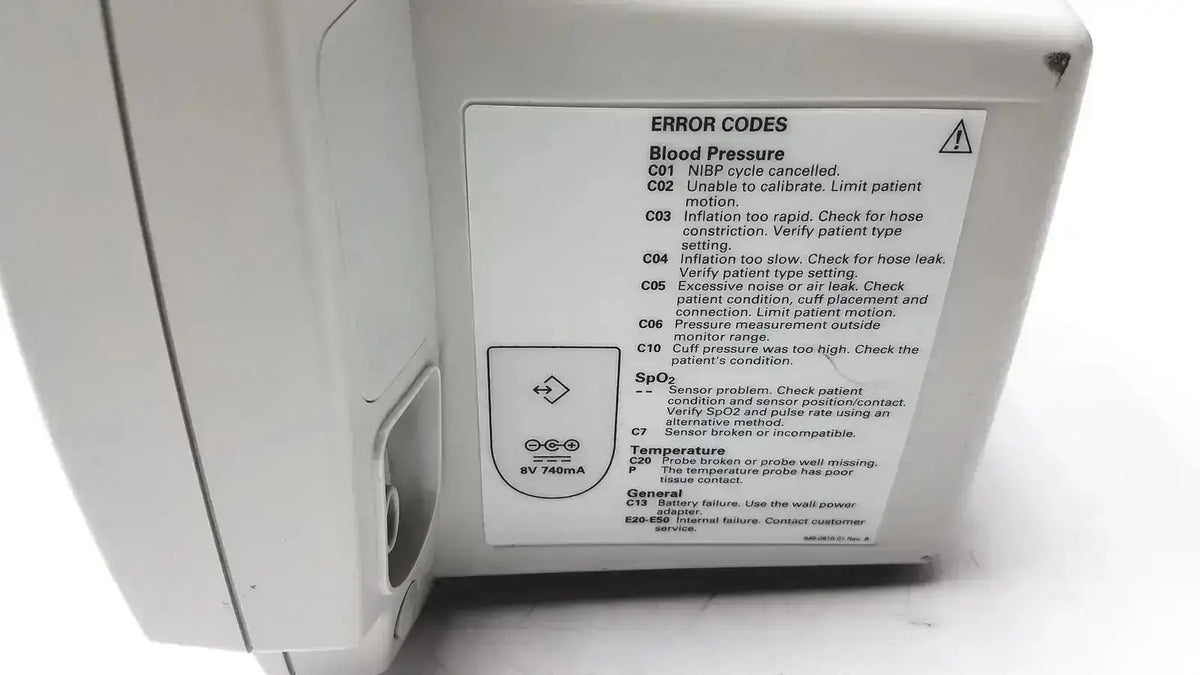 Welch Allyn 530T0 Patient Monitor Patient Monitor, as-is (for parts) product photo 9