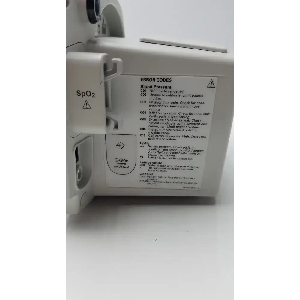 Welch Allyn 53N00 Spot Vital Sign Monitor 007-0100-01 Vital Signs Monitor, as-is (for parts) product photo 3