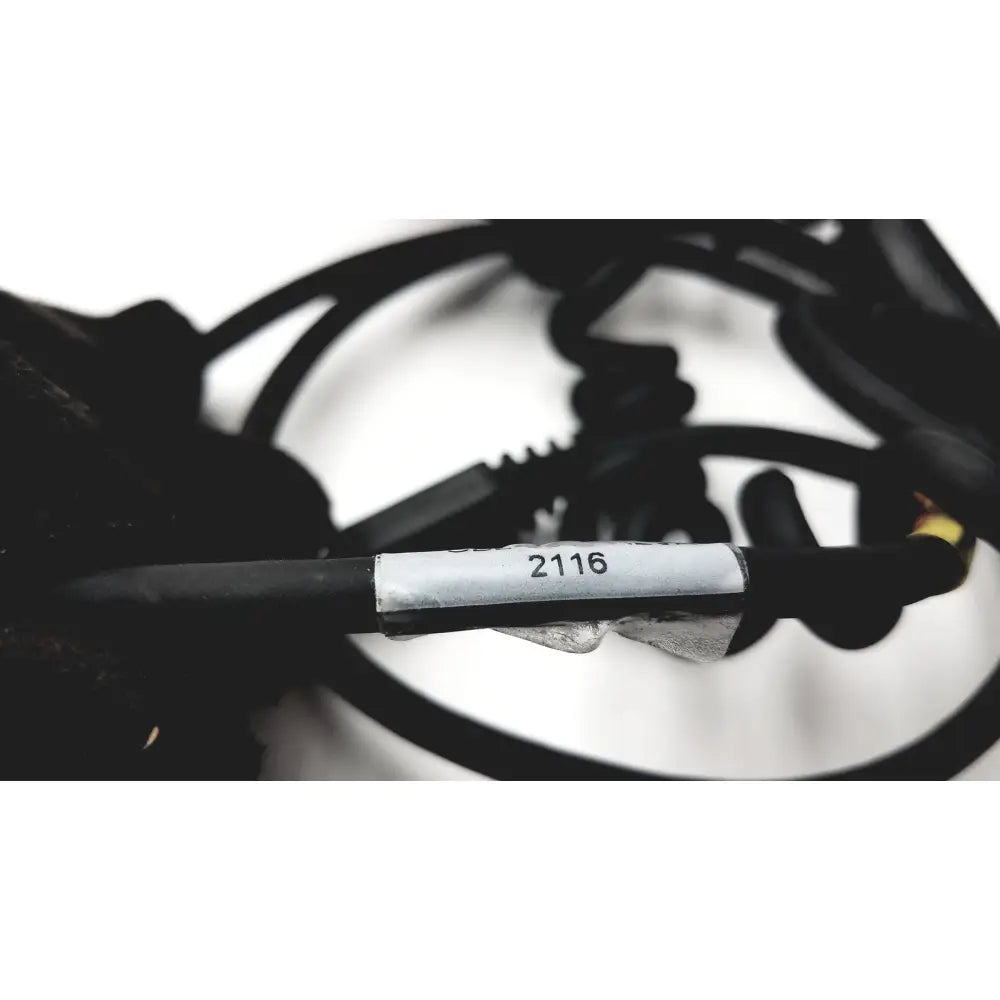 Black coiled cable with white label 2116 for welch allyn 6000-916hs barcode scanner model 6000-916hs