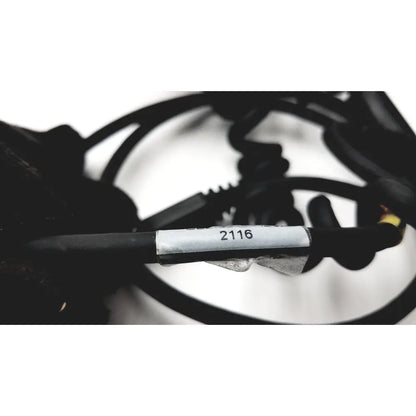 Black coiled cable with white label 2116 for welch allyn 6000-916hs barcode scanner model 6000-916hs