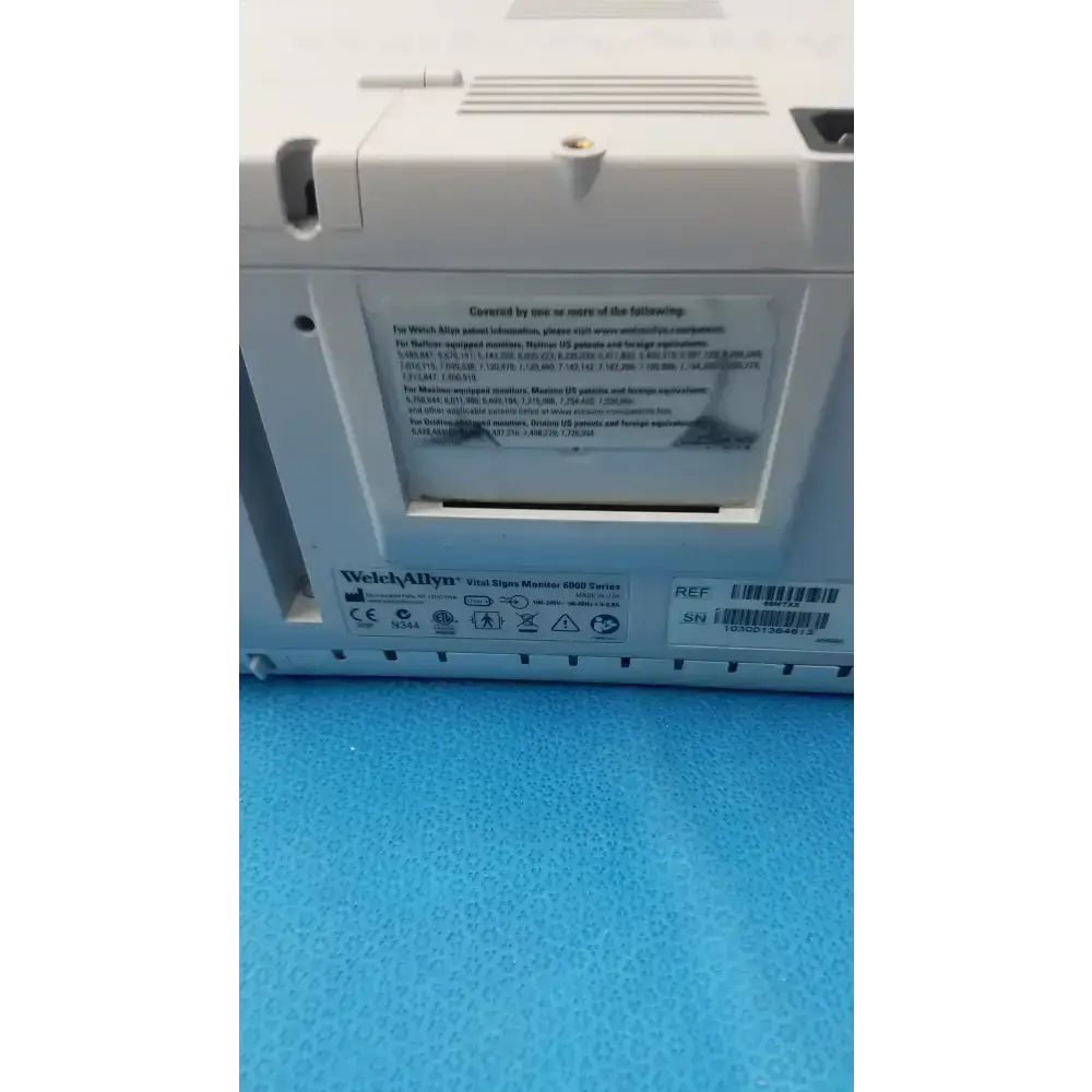 Welch Allyn 6000 Series Vital Signs Monitor Model 65MTXX Vital Signs Monitor, second-hand product photo 7