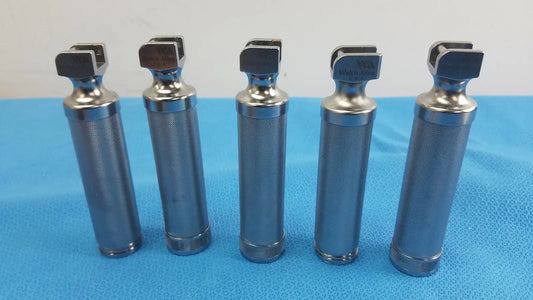 Reuse Medical Welch Allyn 60300 Fiber Optic Laryngoscope Handles - Lot Of 5 Laryngoscopes, second-hand product photo 1