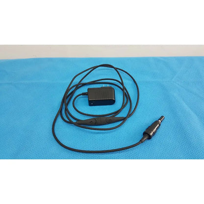 Black coiled cable with rectangular power adapter plug for welch allyn 73305 6v medical device power adapter