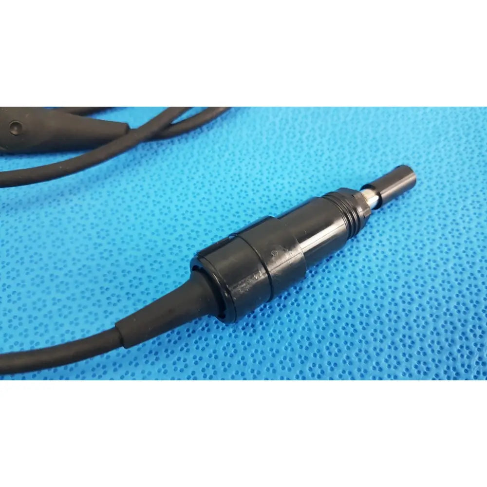 Black plastic audio jack power adapter plug with metallic tip for welch allyn 73305 6v medical device power adapter