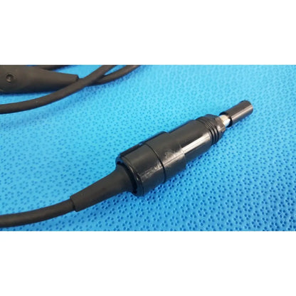 Black plastic audio jack power adapter plug with metallic tip for welch allyn 73305 6v medical device power adapter