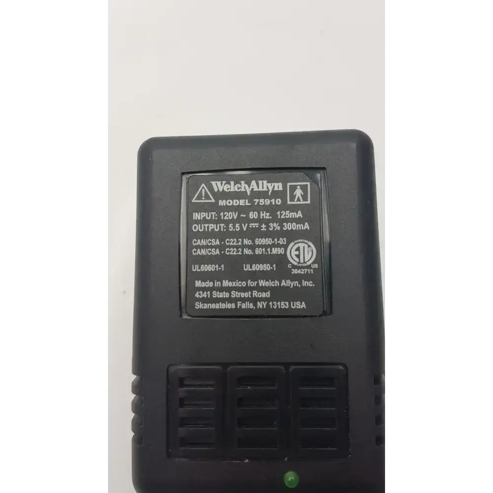 Welch Allyn 75910 Illuminator Kleenspec AC Power Adapter Power Adapter, second-hand product photo 6