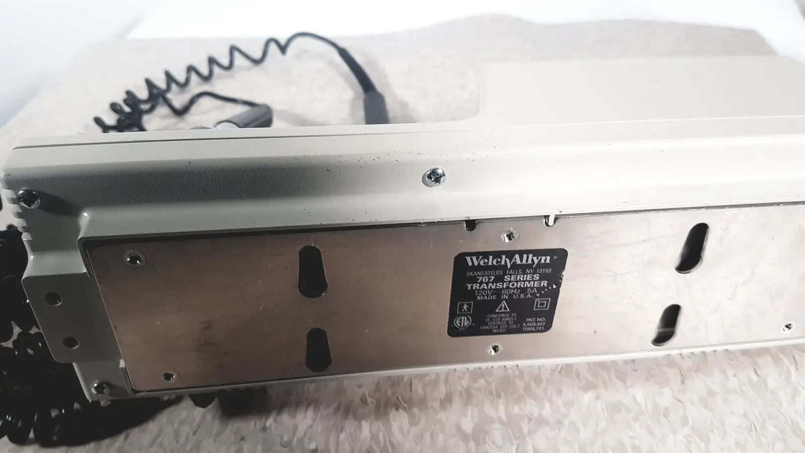 Welch Allyn 767 Series Transformer Without Heads Diagnostic Wall Transformer, second-hand product photo 4