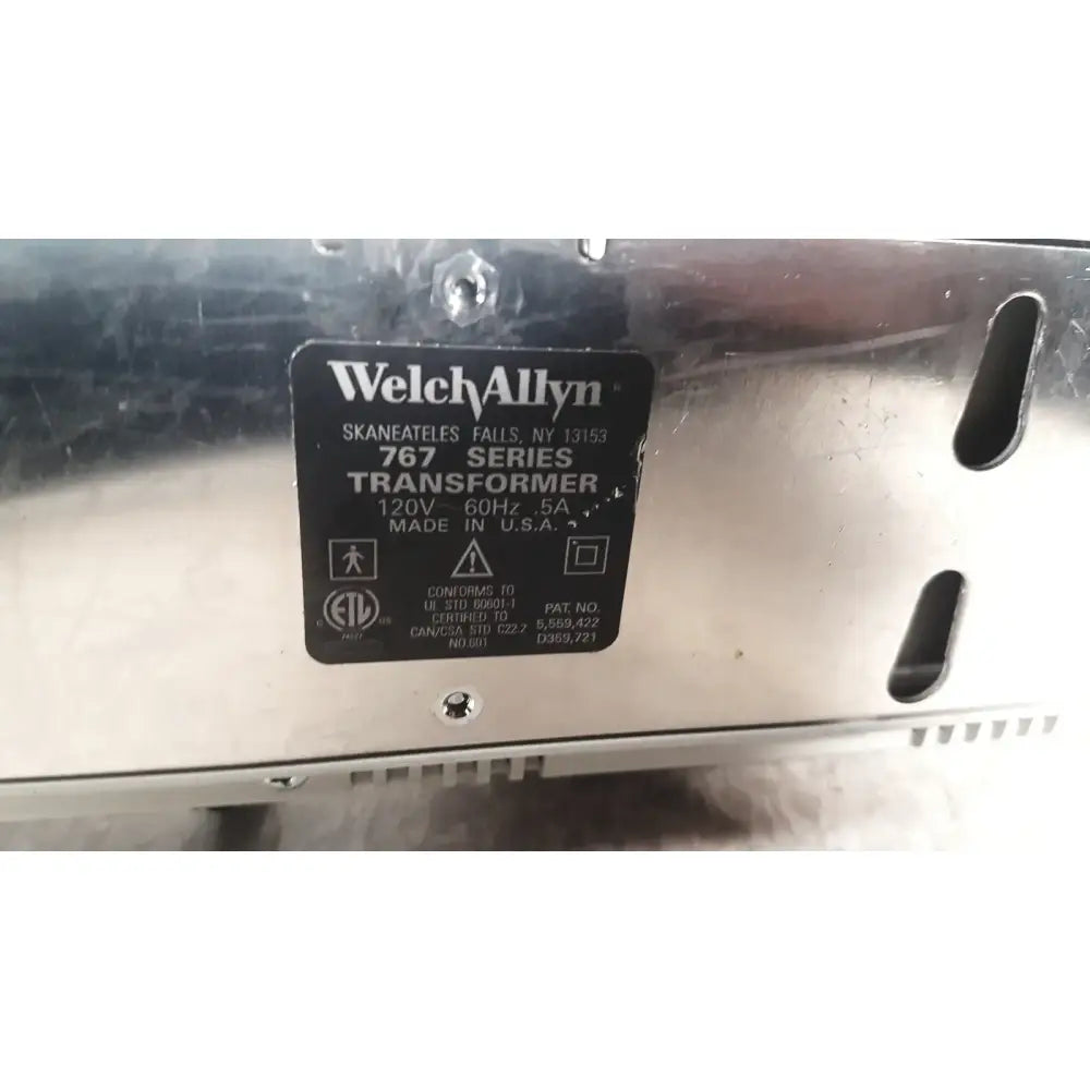 Welch Allyn 767 Series Transformer Without Heads Diagnostic Wall Transformer, as-is (for parts) product photo 5