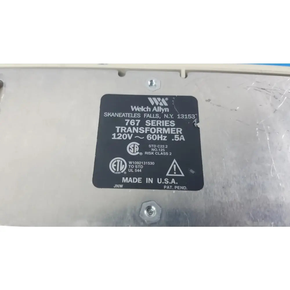 Welch Allyn 767 Series Wall Transformer/No Heads Wall Transformer, second-hand product photo 6