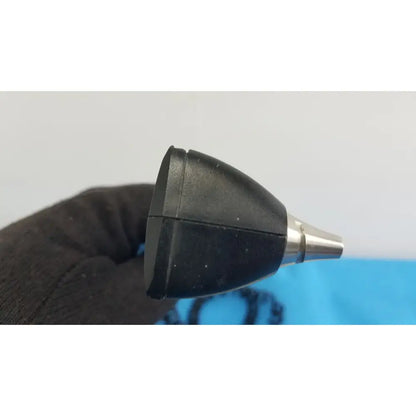 Black rubber nozzle with metallic tip for welch allyn 767 series wall transformer ophthalmic diagnostic tool
