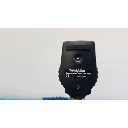 Black welch allyn 767 series wall transformer with matte finish 11710 ophthalmoscope featuring textured edges