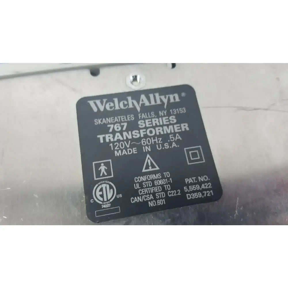 Welch Allyn 767 Series Wall Transformer With Otoscope & Ophthalmoscope Heads Wall Transformer Diagnostic System, as-is (for parts) product photo 20