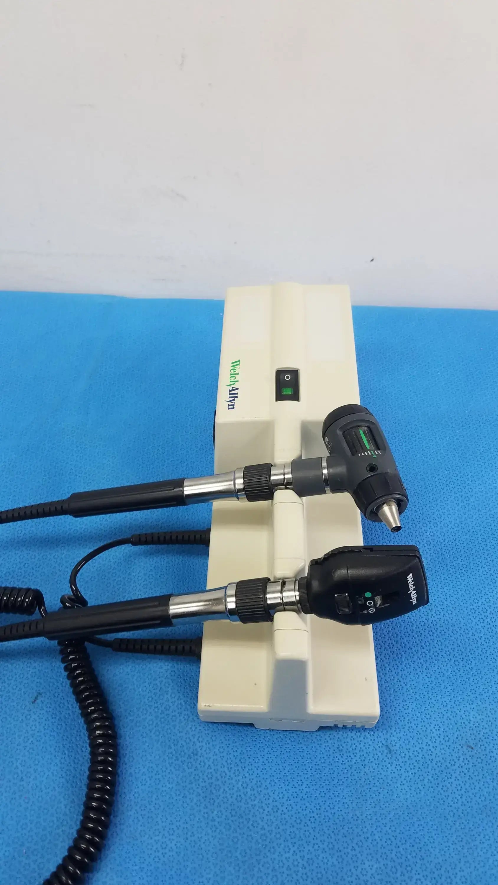 Welch Allyn 767 Series Wall Transformer With Otoscope & Ophthalmoscope Heads Wall Transformer Diagnostic System, as-is (for parts) product photo 3