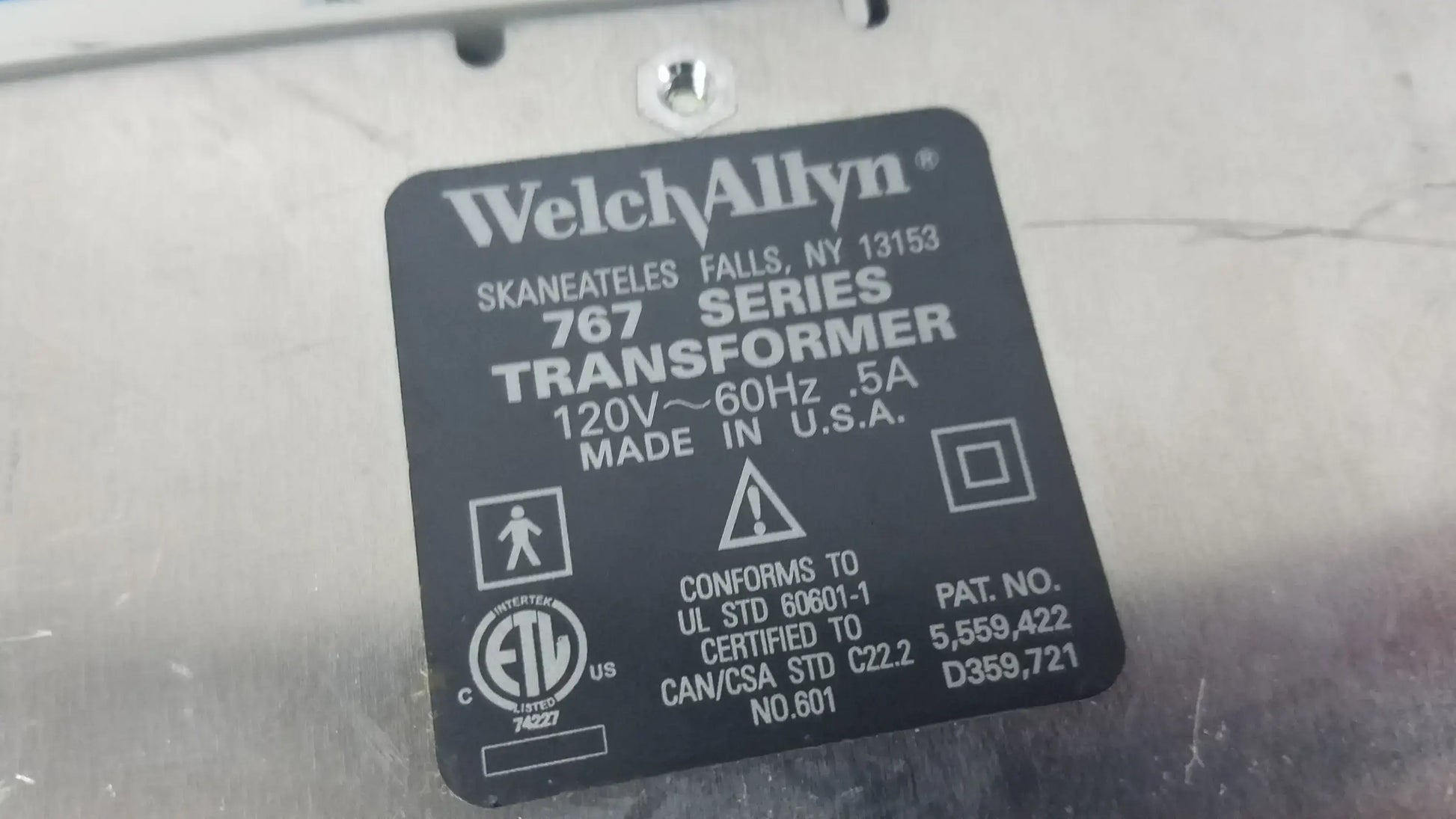 Welch Allyn 767 Series Wall Transformer With Otoscope & Ophthalmoscope Heads Wall Transformer Diagnostic System, as-is (for parts) product photo 20
