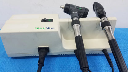 Welch Allyn 767 Series Wall Transformer With Otoscope & Ophthalmoscope Heads Wall Transformer Diagnostic System, as-is (for parts) product photo 2
