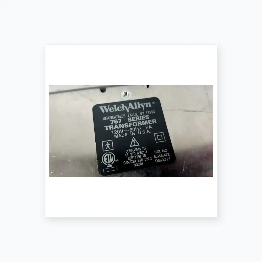 Welch Allyn 767 Series Wall Transformer With Otoscope & Ophthalmoscope Heads Wall Transformer Diagnostic System, as-is (for parts) product photo 20