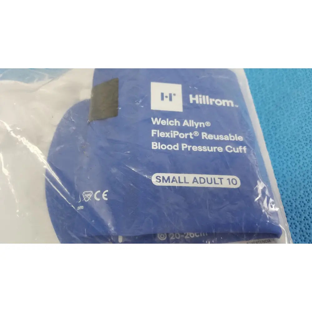 Welch Allyn small adult blood pressure cuff size 10 reusable blue flexiport for accurate blood pressure measurement