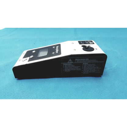 Welch allyn 9600 plus calibration tester handheld device with digital display and labeled calibration instructions