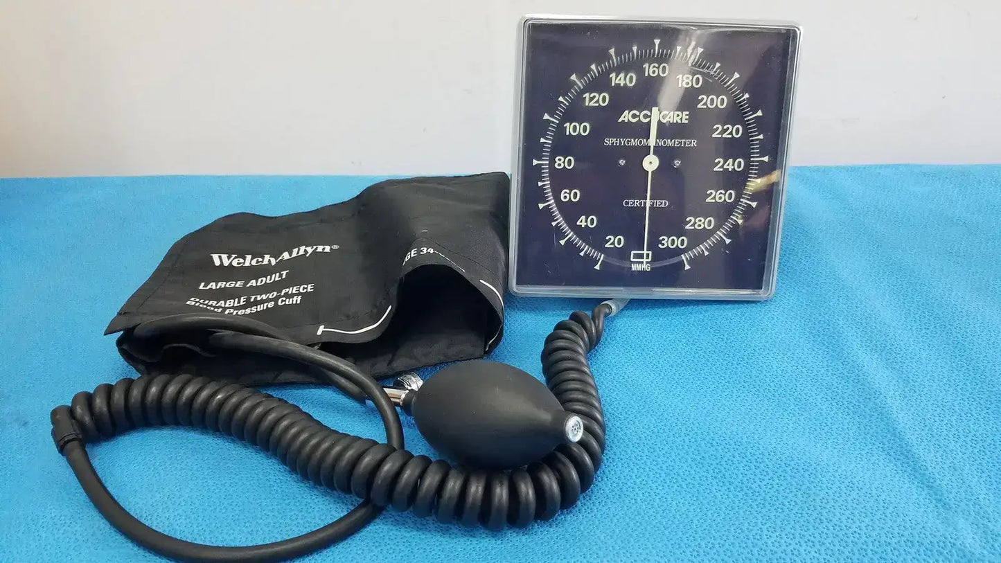 Welch Allyn AccuCare Wall Aneroid Sphygmomanometer BP Cuff Monitor Gauge Wall Aneroid Sphygmomanometer, second-hand product photo 1