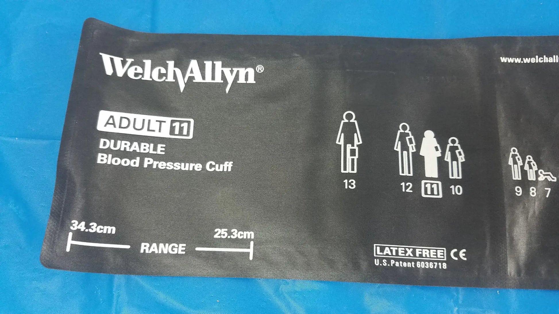 Welch Allyn Blood Pressure Cuff Adult 11 BP Inflation Bulb With Air Valve & Tube Blood Pressure Cuff with Inflation Bulb, Air Valve & Tube, second-hand product photo 3
