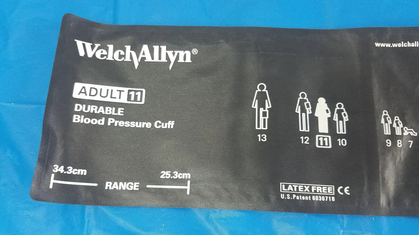 Welch Allyn Blood Pressure Cuff Adult 11 BP Inflation Bulb With Air Valve & Tube Blood Pressure Cuff with Inflation Bulb, Air Valve & Tube, second-hand product photo 3
