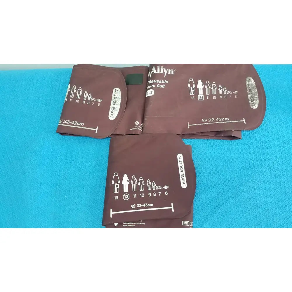 Reuse Medical Welch Allyn Blood Pressure Cuff Large Adult 12 (32-43cm) Lot of 3 Other Medical & Lab Equipment, second-hand product photo 1
