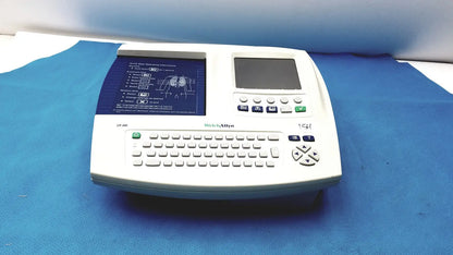 White Welch Allyn CP 200 EKG ECG monitor with built-in screen keyboard and heart diagram display panel for ekg ecg use