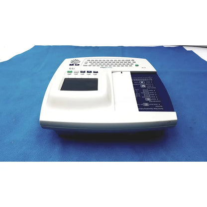 White welch allyn cp200 ekg monitor with keypad screen and paper output slot for cardiac diagnostics