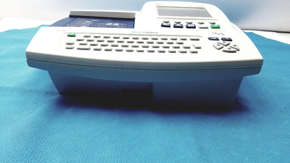 White plastic label printer with screen and keypad for welch allyn cp200 ekg ecg monitor use case