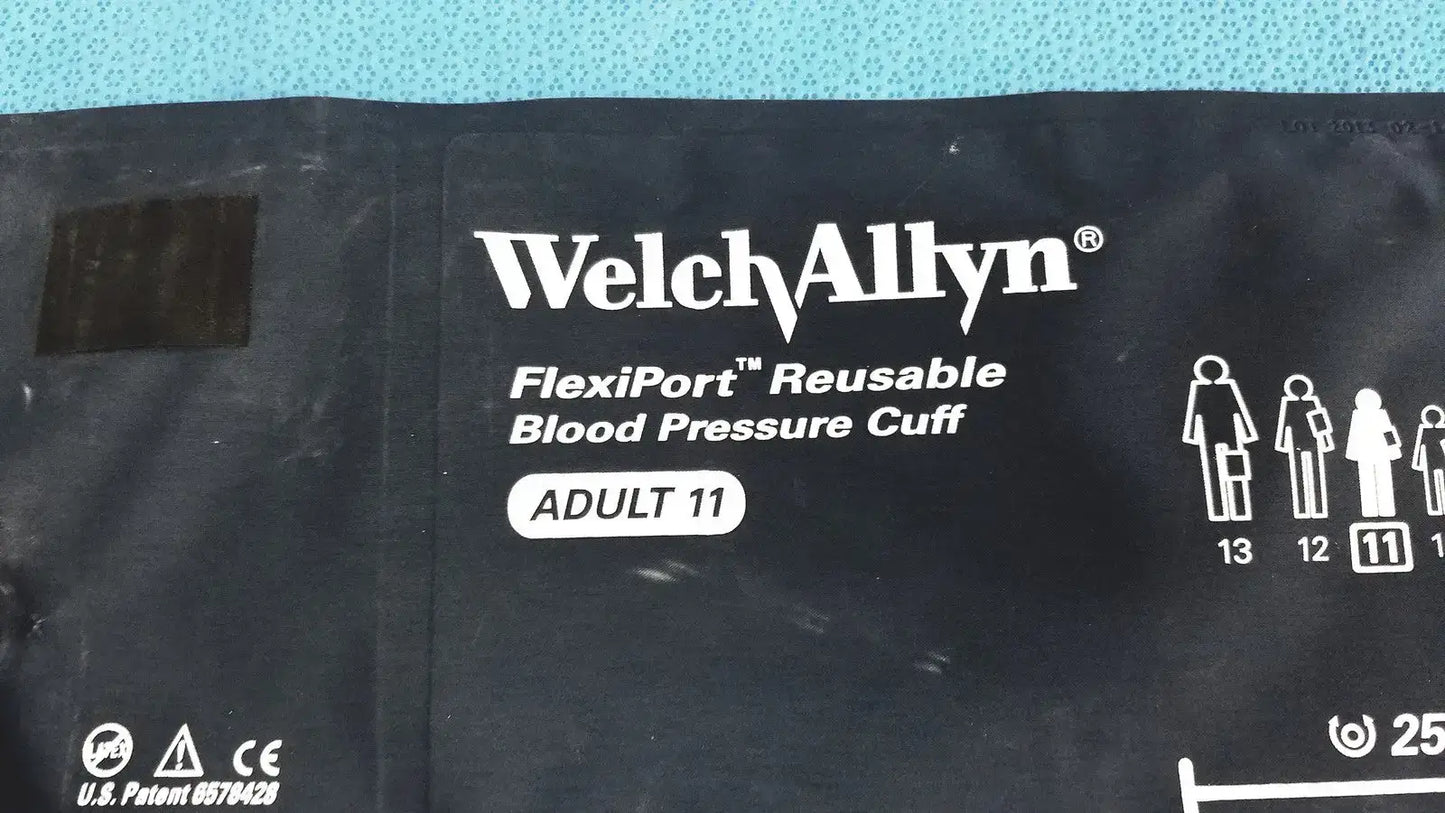 Welch Allyn FlexiPort Adult 11 Blood Pressure Cuff - 25cm 35cm w/ Inflation Bulb Blood Pressure Cuff, second-hand product photo 8