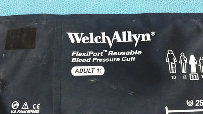 Welch Allyn FlexiPort Adult 11 Blood Pressure Cuff - 25cm 35cm w/ Inflation Bulb Blood Pressure Cuff, second-hand product photo 8