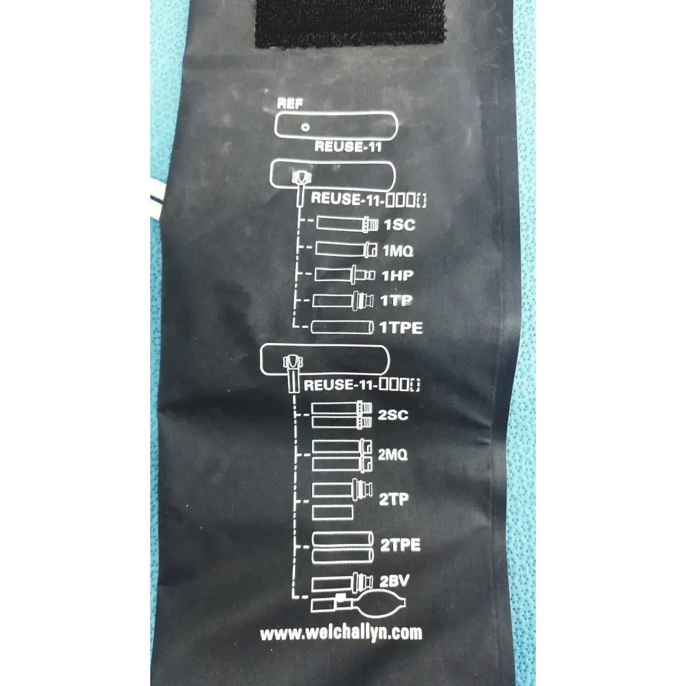 Welch Allyn FlexiPort Adult 11 Blood Pressure Cuff - 25cm 35cm w/ Inflation Bulb Blood Pressure Cuff, second-hand product photo 12