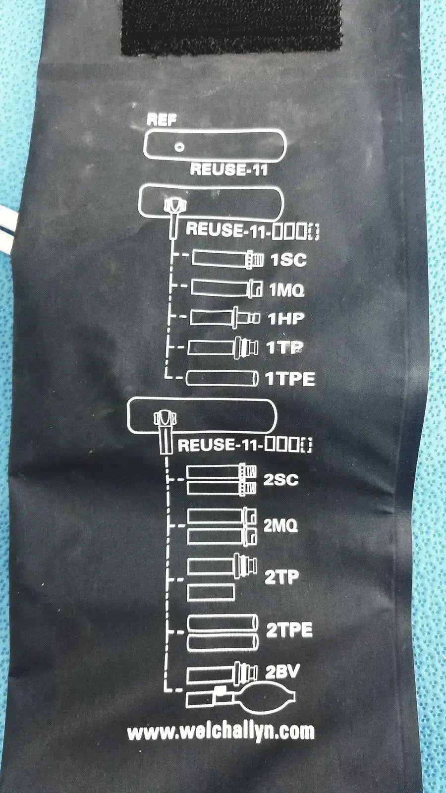 Welch Allyn FlexiPort Adult 11 Blood Pressure Cuff - 25cm 35cm w/ Inflation Bulb Blood Pressure Cuff, second-hand product photo 12