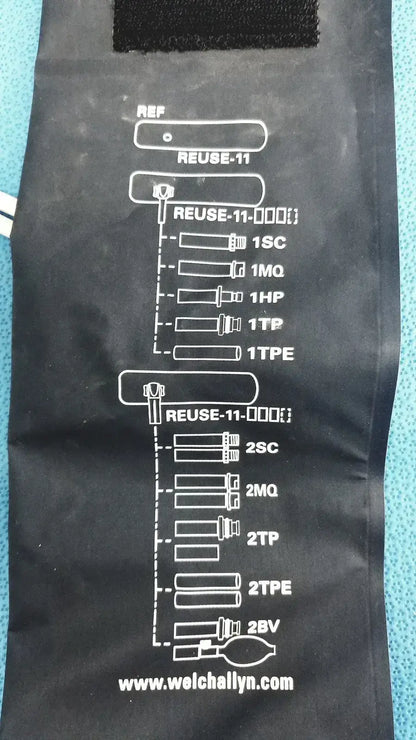 Welch Allyn FlexiPort Adult 11 Blood Pressure Cuff - 25cm 35cm w/ Inflation Bulb Blood Pressure Cuff, second-hand product photo 12