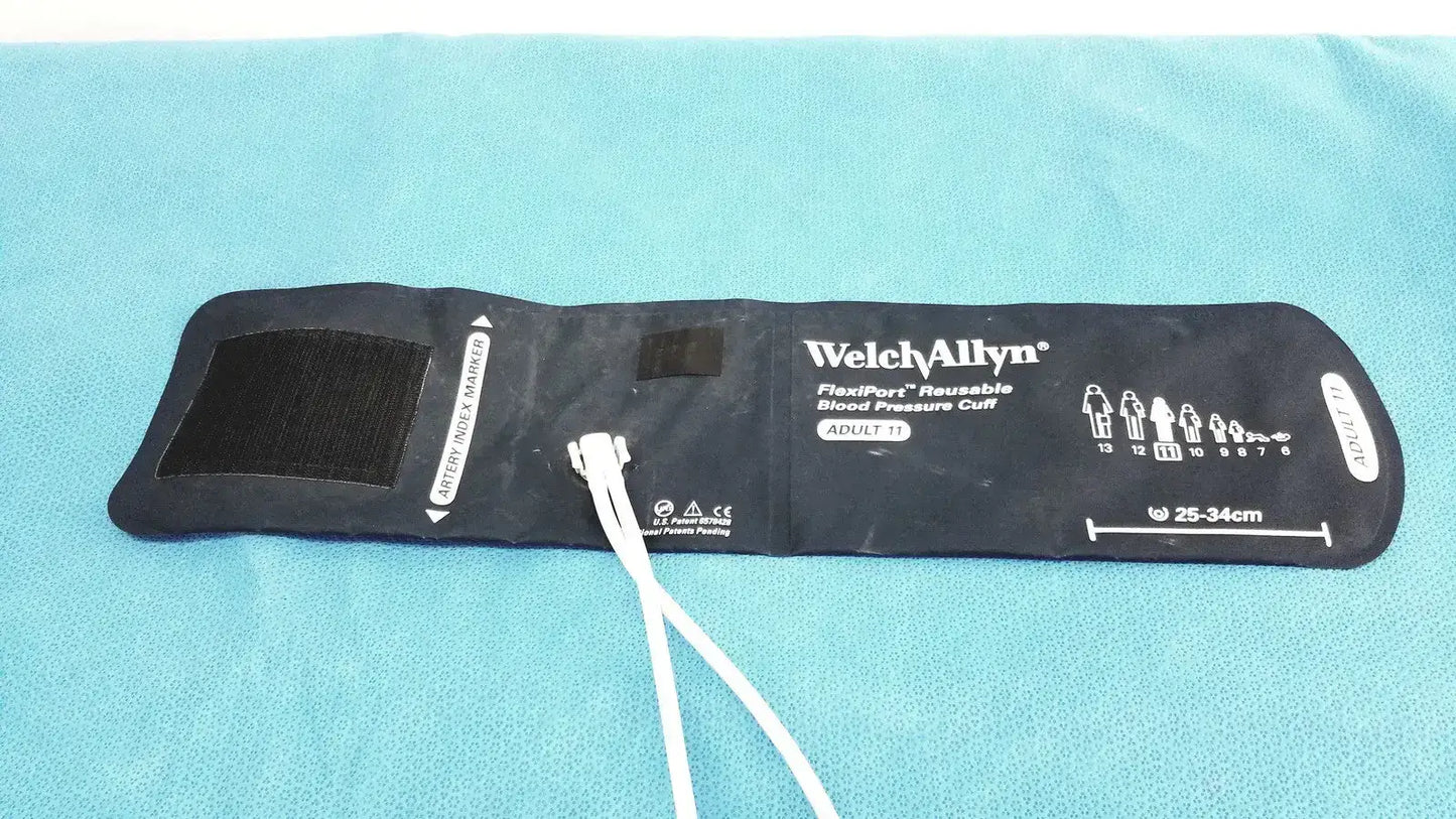 Welch Allyn FlexiPort Adult 11 Blood Pressure Cuff - 25cm 35cm w/ Inflation Bulb Blood Pressure Cuff, second-hand product photo 6