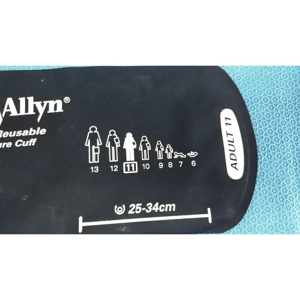 Welch Allyn FlexiPort Adult 11 Blood Pressure Cuff - 25cm 35cm w/ Inflation Bulb Blood Pressure Cuff, second-hand product photo 7