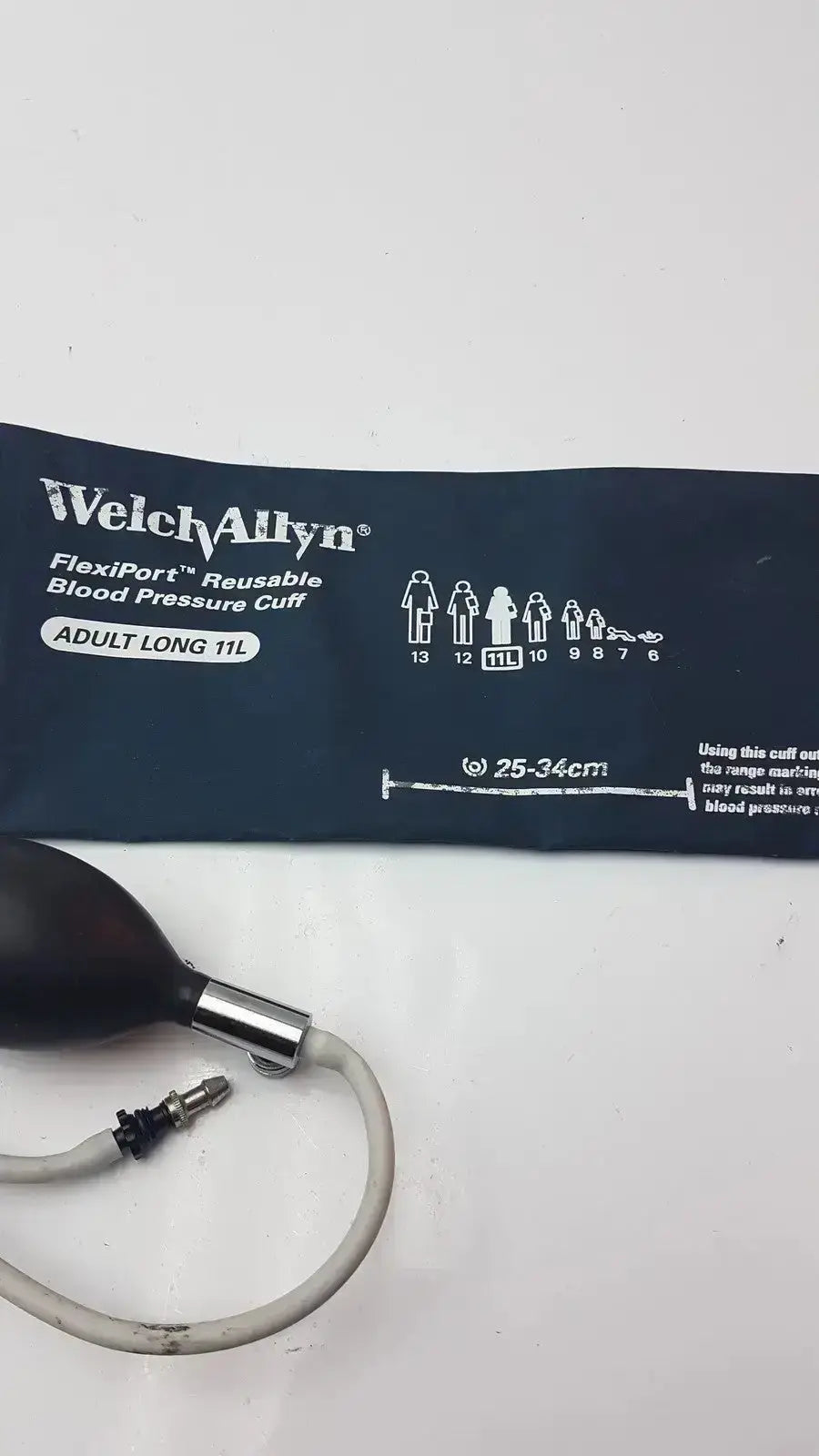 Welch Allyn Flexiport Reusable Blood Pressure Cuff Adult Long 11L, 25-34cm Blood Pressure Cuff, second-hand product photo 6